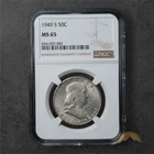 1949-S Franklin Silver Half Dollar 50c - NGC MS65 - San Francisco