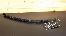 Nordic Horse Crystal Browband 15" New with Tags NWT Horse English Black Bridle