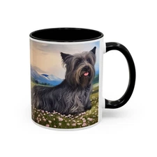 Skye Terrier Ceramic Accent Coffee Mug