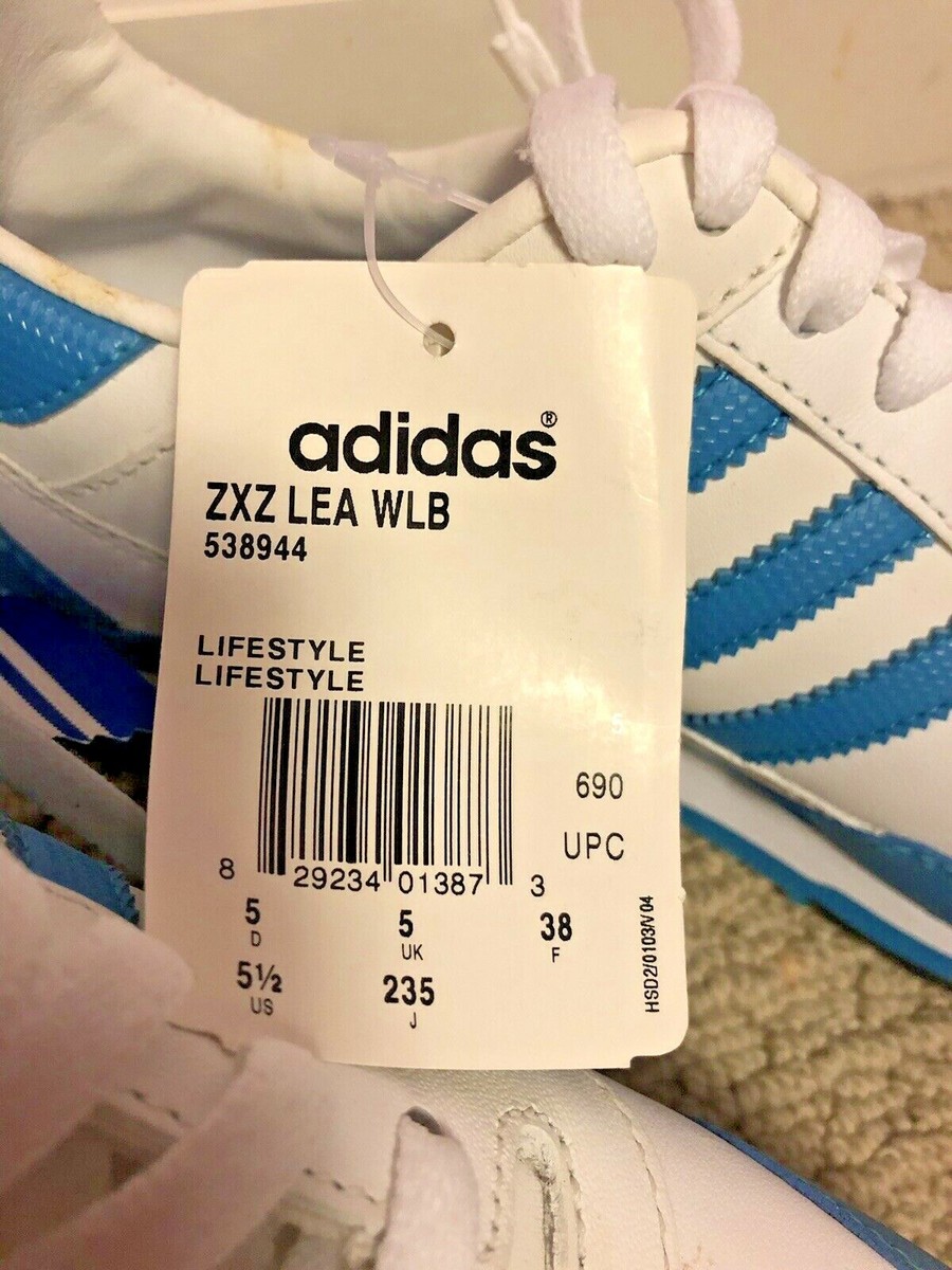 NEW Adidas Originals ZXZ Lea WLB White/Blue Retro Running NEW Adidas Originals ZXZ Lea WLB White/Blue Retro Running