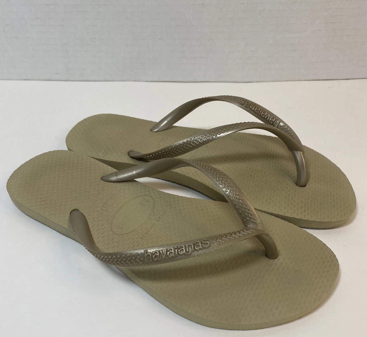 Havaianas Slim Women s Flip Flops Size 6 Gold