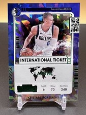 2021-22 Contenders Kristaps Porzingis International Ticket Green Cracked Ice NR