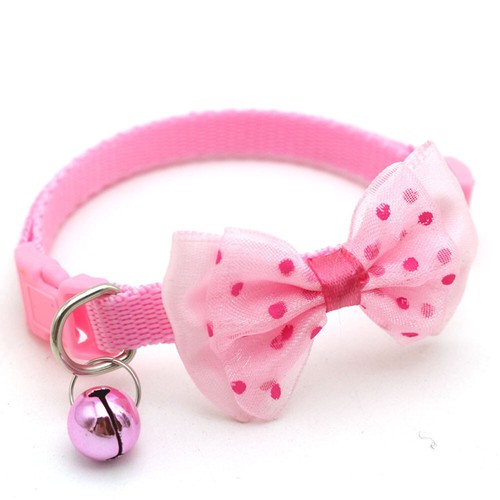 Collar de encaje para perros y gatos pequeños ~ Hebilla de campana con mosca → - Imagen 7 de 22