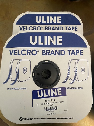VELCRO® Brand 2" Self Adhesive Hook and Loop Tape Strip Set SOLD BY THE YARD