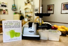 OMEGA MM900HDS Low Speed Masticating Celery Juicer - Silver. Great Condition +📕