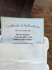 3 pc Simpsons Illuminated Christmas Ornaments Ho Ho Homer Santas Little Helper