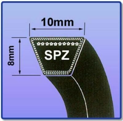 SPZ 487-2120 ABSCHNITTSKEILRIEMEN (SPZ ABSCHNITT MARKEN 10 MM X 8 MM KEILRIEMEN - GRÖSSE IN MM)