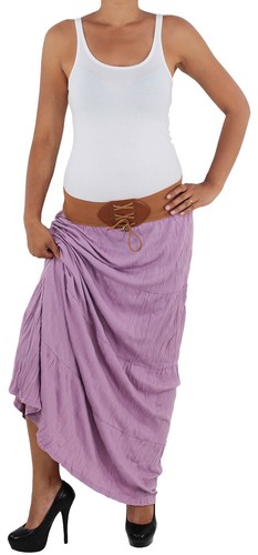 Sommerrock Faltenrock Boho Sommer Maxi Strand Lang Rock Strandrock Maxirock - Bild 2 von 11
