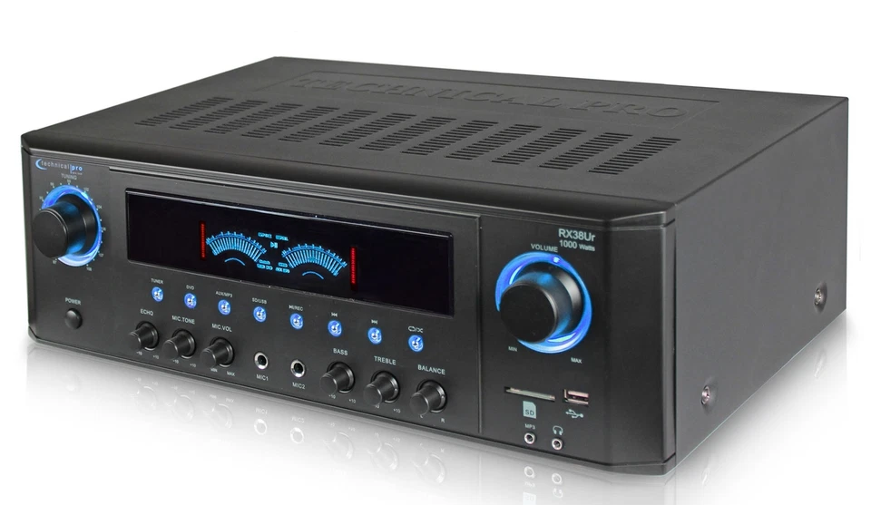 Technical Pro 1000W Professional Audio Receiver with USB/SD Card Input & MP3 - Image 2 of 4