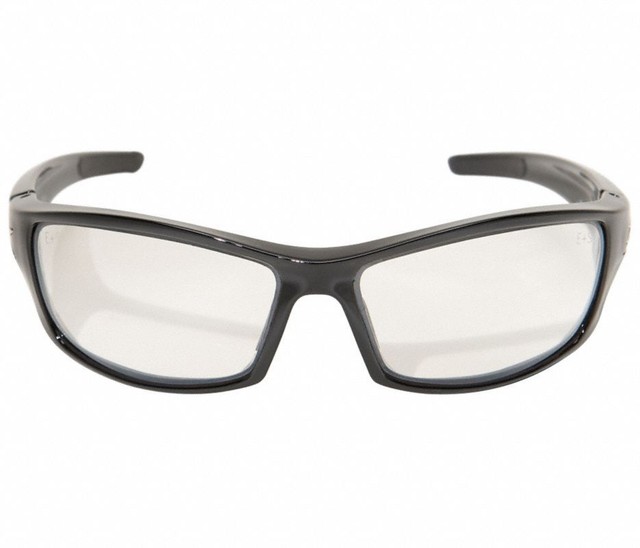 Edge Eyewear SR111AR Clear Lens Black Nylon Frame Reclus Safety Glasses