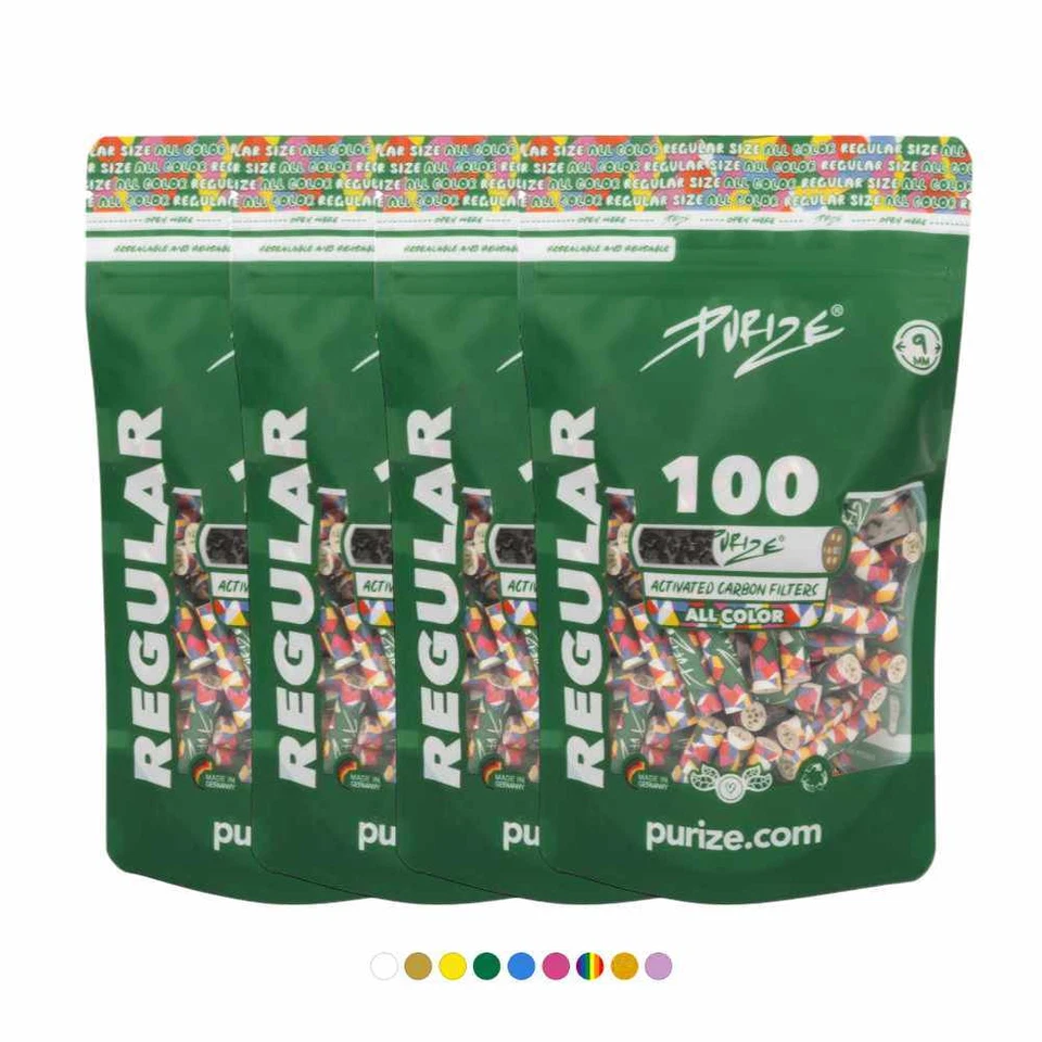 400 PURIZE® Regular Size 9mm Aktivkohlefilter