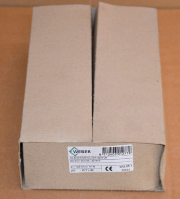 WEBER 2.142.000.416 Sicherungssockel 20 Stück NEU OVP