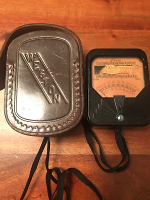 Vintage Weston Light Meter Model 850 1938 For Parts Prop
