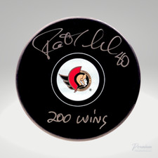 PATRICK LALIME Ottawa Senators Autographed Puck w/200 Wins inscription