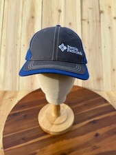 Premier Farm Credit Baseball Hat Blue Gray Richardson Adjustable Strapback Cap