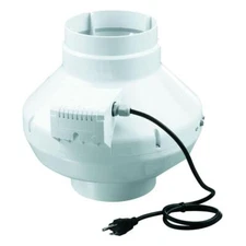 VENTS 317 CFM Power Whole House 6 in. In-Line Centrifugal Plastic Duct Fan