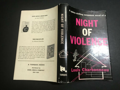 Night of Violence, by Louis Charbonneau - 1959 - 1st Edition, Vtg, H/C Book DJ - Picture 3 of 12