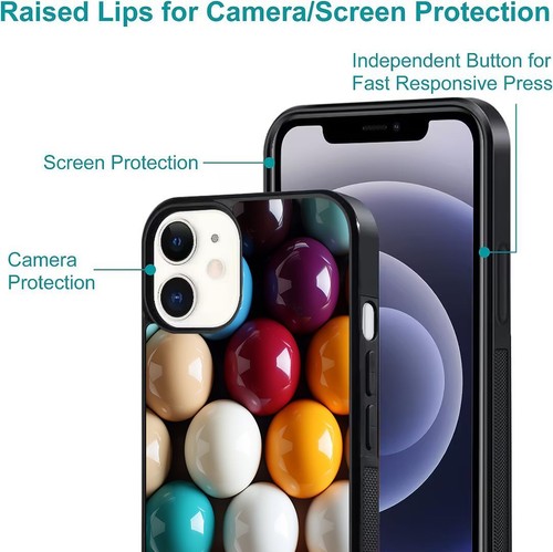 Billiard Balls Pool For Samsung Galaxy Apple iPhone Case Friendly - Picture 24 of 25