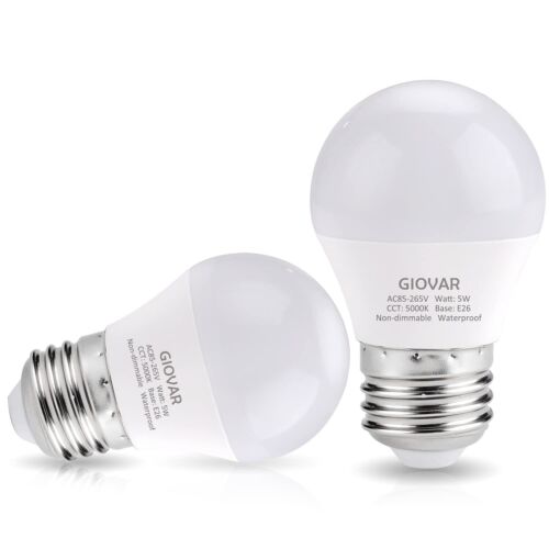 2-Pack LED Refrigerator Light Bulbs 40 Watt Equivalent 120V A15 Appliance Lig...