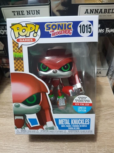 Funko Pop Games Sonic The Hedgehog Metal Knuckles NYCC #1015 + Free Protector