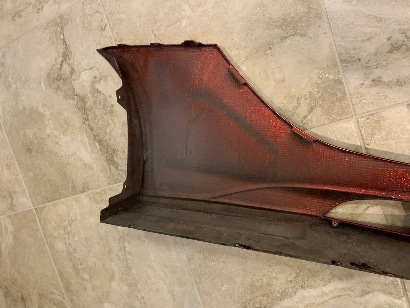 Mclaren 675LT Left Rocker Rear Body Panel & Door Skirt Carbon Fiber - OEM - NICE