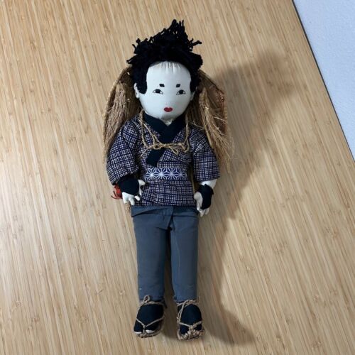 De colección Años 50 Willie Seiler Con Etiqueta Japonesa Asiática 20" Muñeca Arte Popular Japón Artista Tela - Imagen 2 de 9