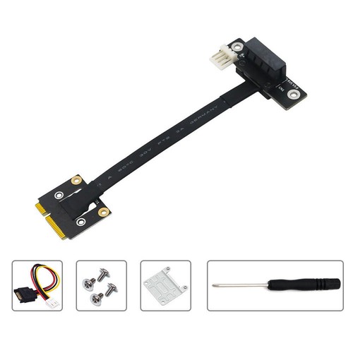 270 degree Mini PCIe To PCI-E 1X Adapter cable - Picture 2 of 7