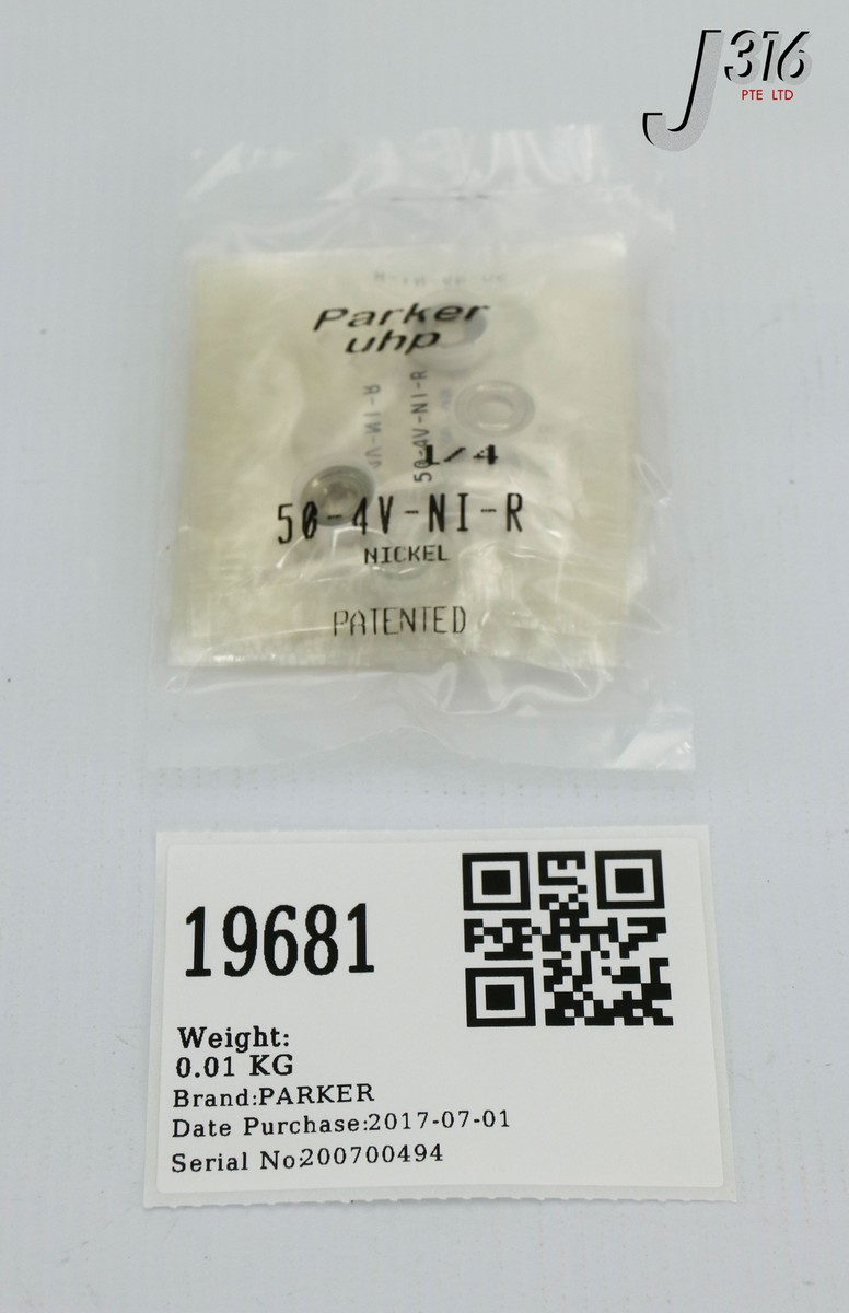 pri  19681 PARKER NICKEL GASKETS 1/4 VCR (LOT OF 10) (NEW) 50-4V-NI-R