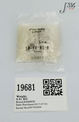 pri  19681 PARKER NICKEL GASKETS 1/4 VCR (LOT OF 10) (NEW) 50-4V-NI-R