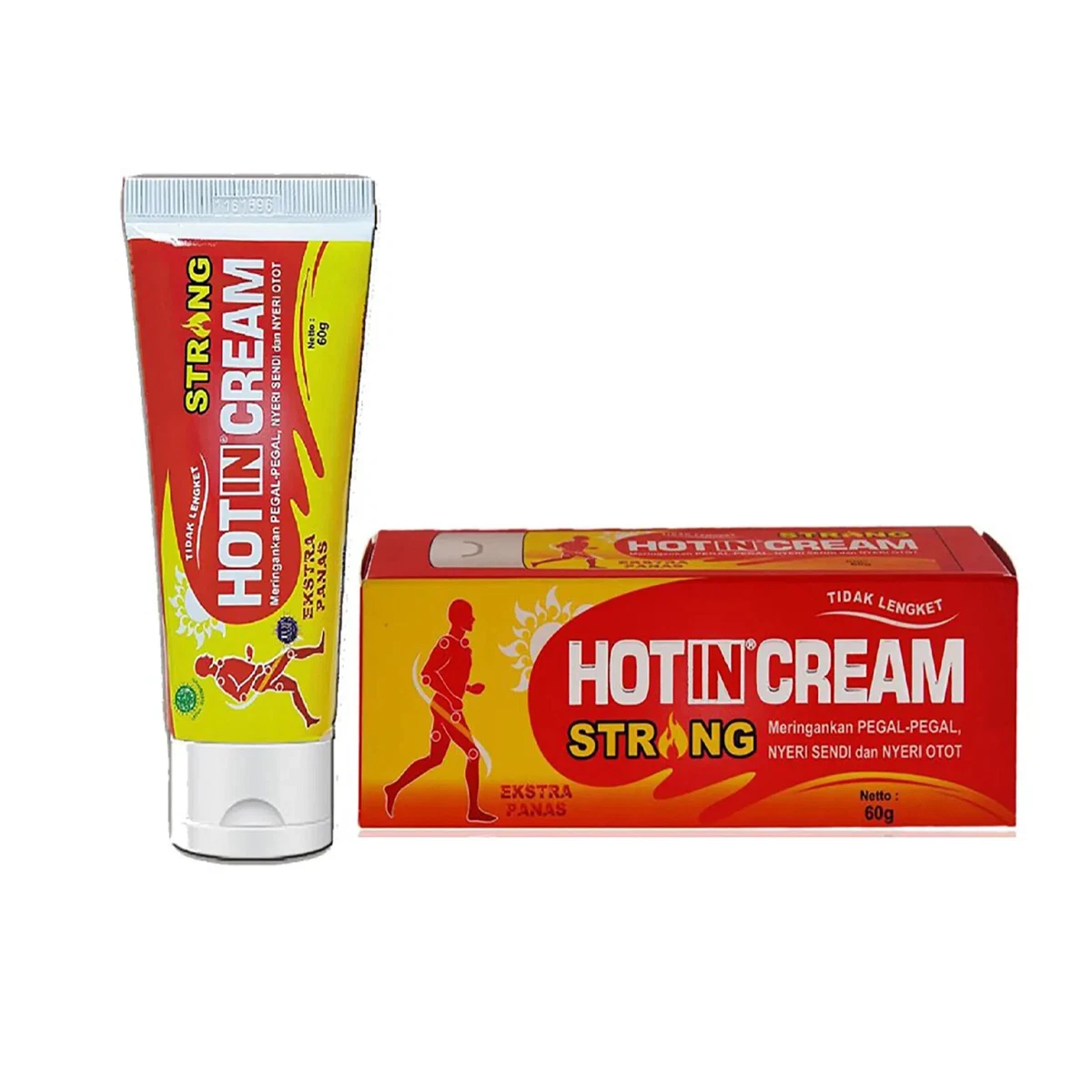 HOT IN CREAM STRONG for Muscle Pain Relief And Aches Pump 2 x 60