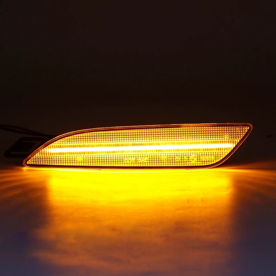 2X Amber LED Side Marker Light Lamp 97063104800 For Porsche Panamera 2014-2016 Foto 2 de 4