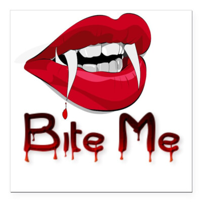 VAMPIRE LIP BITE BLOOD Pendant DIAMOND Cut 925 Sterling Silver 20'' Necklace Men