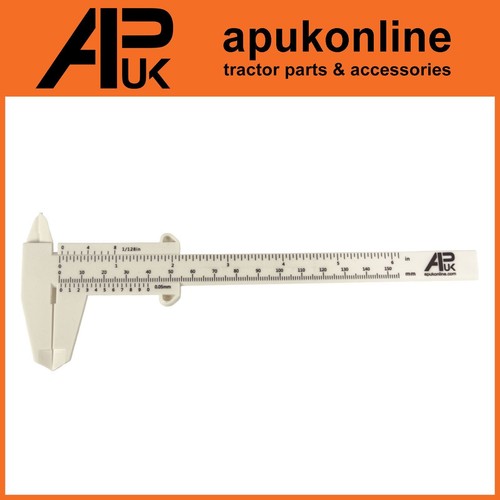 2x APUK Vernier Caliper Scale White Plastic Measuring Gauge Tool Ruler Precision - Picture 3 of 6