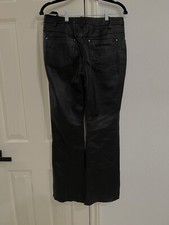 Woman  s Harley Davidson Black Leather Pants