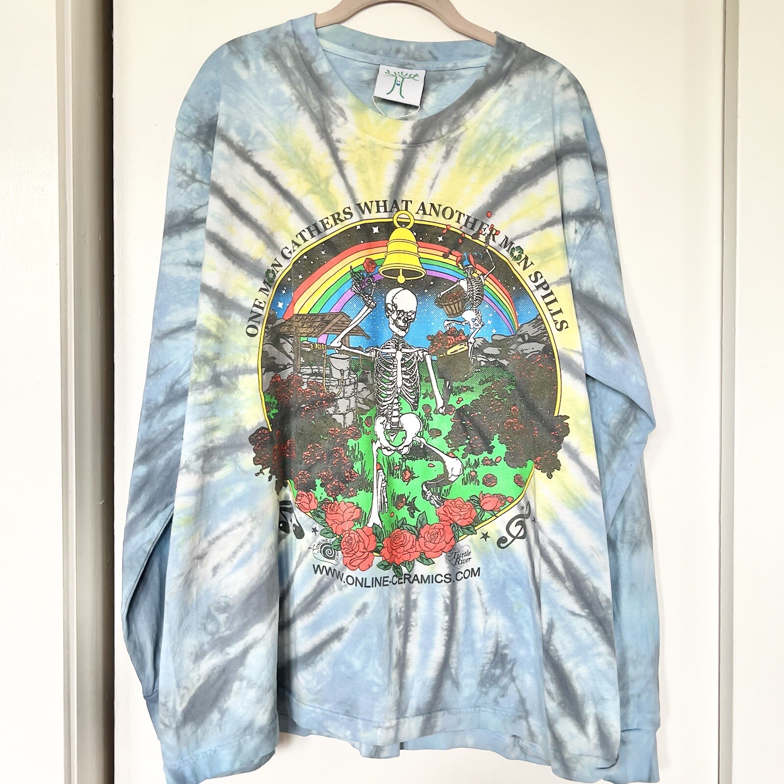 Online Ceramics One Man Gathers What Another Man Spills Tie Dye Graphic Tee-image