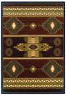 Rug Southwestern Earth tones NEW Native Canvas Toffee 2'7"x4'2"  #5266