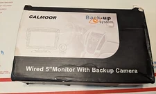 Calmoor Back-Up Camera System Black Wired 5" Monitor, Hands Free Backup Cam, 12v