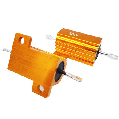 Lot De 2 Résistances 25W 5 Ohm 5% Aluminium Boîtier - Résistances De Charge Châssis Monté Haute Puissance