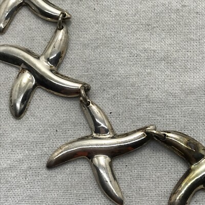 Vintage 925 Sterling Silver TS-01 Mexico X-X Link Statement