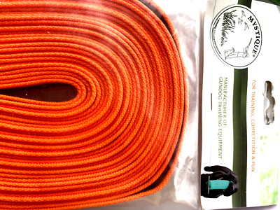Schleppleine orange gummiert ohne Handschlaufe 15mm x 7,5m Karabiner NEU MYS562