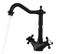 Basin Faucet One Hole Deck Mounted Faucets Swivel Bathroom Sink Water Tap 2sf095