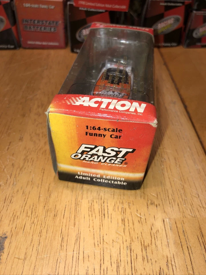 Action RCCA WHIT BAZEMORE Fast Orange 1995 Dodge NHRA 1/64 Funny Car Never Open - Image 3 of 4