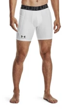 Mens Under Armour Jock Compression Shorts Spandex White Tights Pocket M