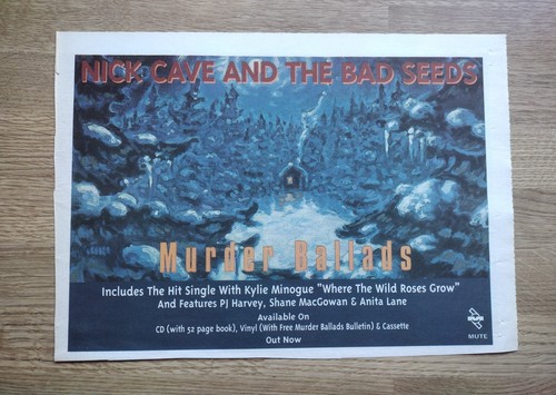 Nick Cave & the Bad Seeds - Murder Ballads Music advert 11 x 7 in wall art - 第 1/4 張圖片