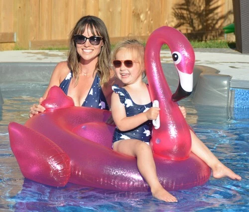 Schwimmtier Flamingo Pool Spiel Aufblasbar Strand Wasser Kinder Schwimmspielzeug - Bild 2 von 2