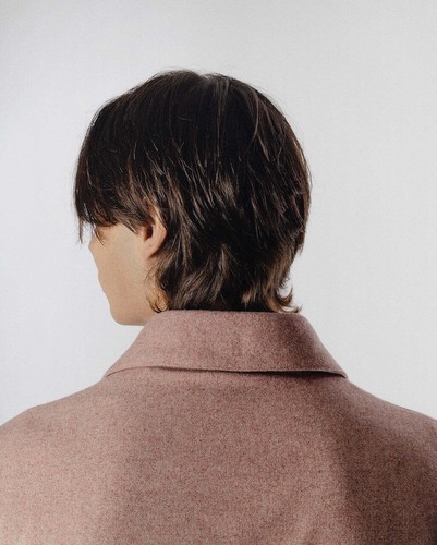 PIETRA SALATA Napoli "John" Pink Wool Travel Jacket Car Coat NEW Slim - Picture 9 of 10