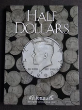 HE Harris Kennedy Half Dollar Plain Coin Folder Album Book 2698