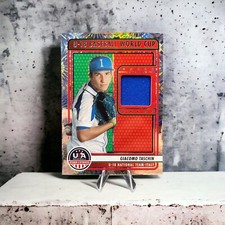 2023 Panini Stars and Stripes U-18 WBSC￼ Giacomo Taschin U18-GT Fireworks Patch.