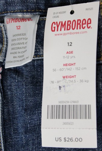 2005 Gymboree Prima Ballerina Embroidered Denim Skirt sz 12 NWT Ballet Shoe Bow - Picture 10 of 10