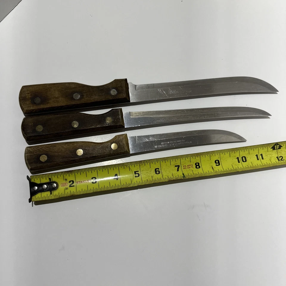 Cuchillos utilitarios y rebanadores de filete 3 de colección Washington Forge Yorktowne madera inoxidable H Foto 4 de 4